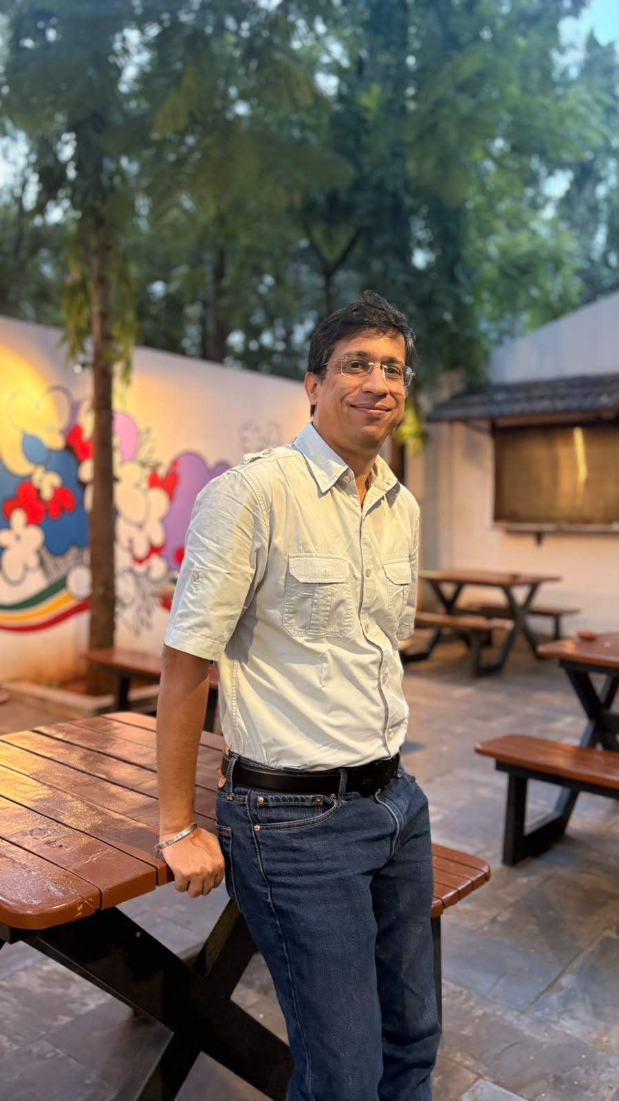 Manuj outdoors in Bengaluru